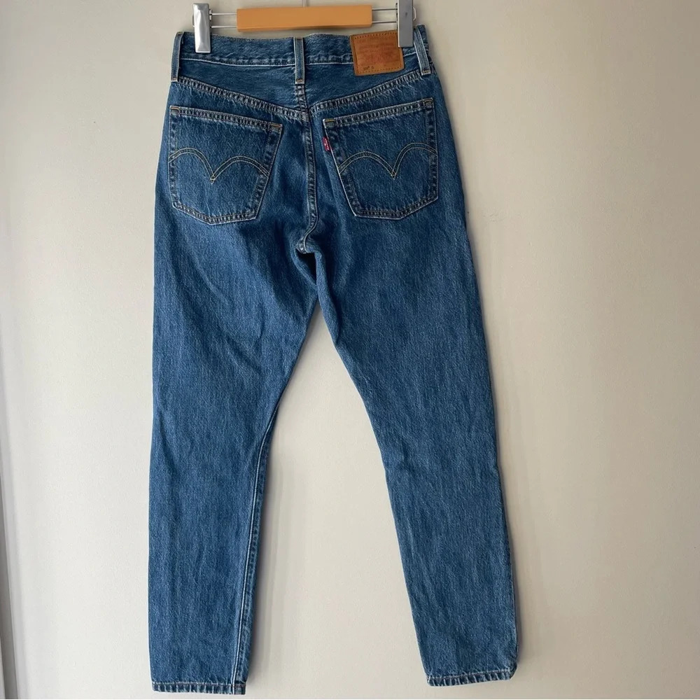 SOLD LEVIβS 501 Jeans Womenβs High Rise Denim Size 25 - Picture 3 of 4